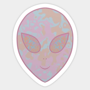 Happy Alien Sticker